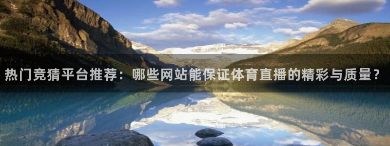 热门竞猜平台推荐：哪些网站能保证体育直播的精彩与质量？